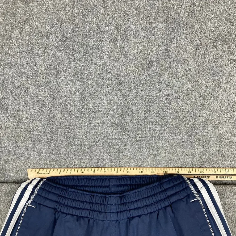 Adidas Pants Mens Size M Navy Flyer Softball Track Athletic Logo Striped‎